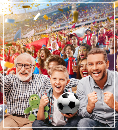 6" PLUSH - GATOR WITH SOCCER PLUSH