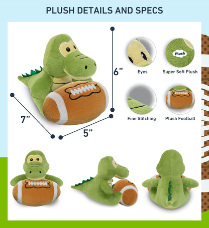 6" PLUSH - GATOR WITH FOOTBALL PLUSH