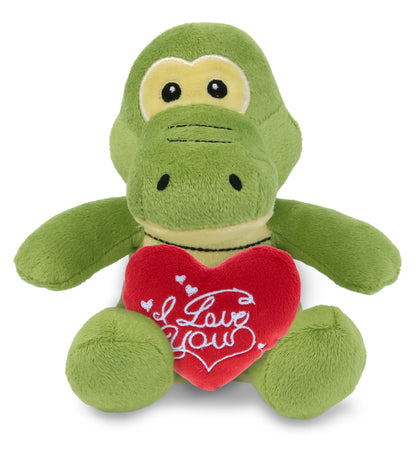 PLUSH I LOVE YOU RED HEART - 6" PLUSH - GATOR