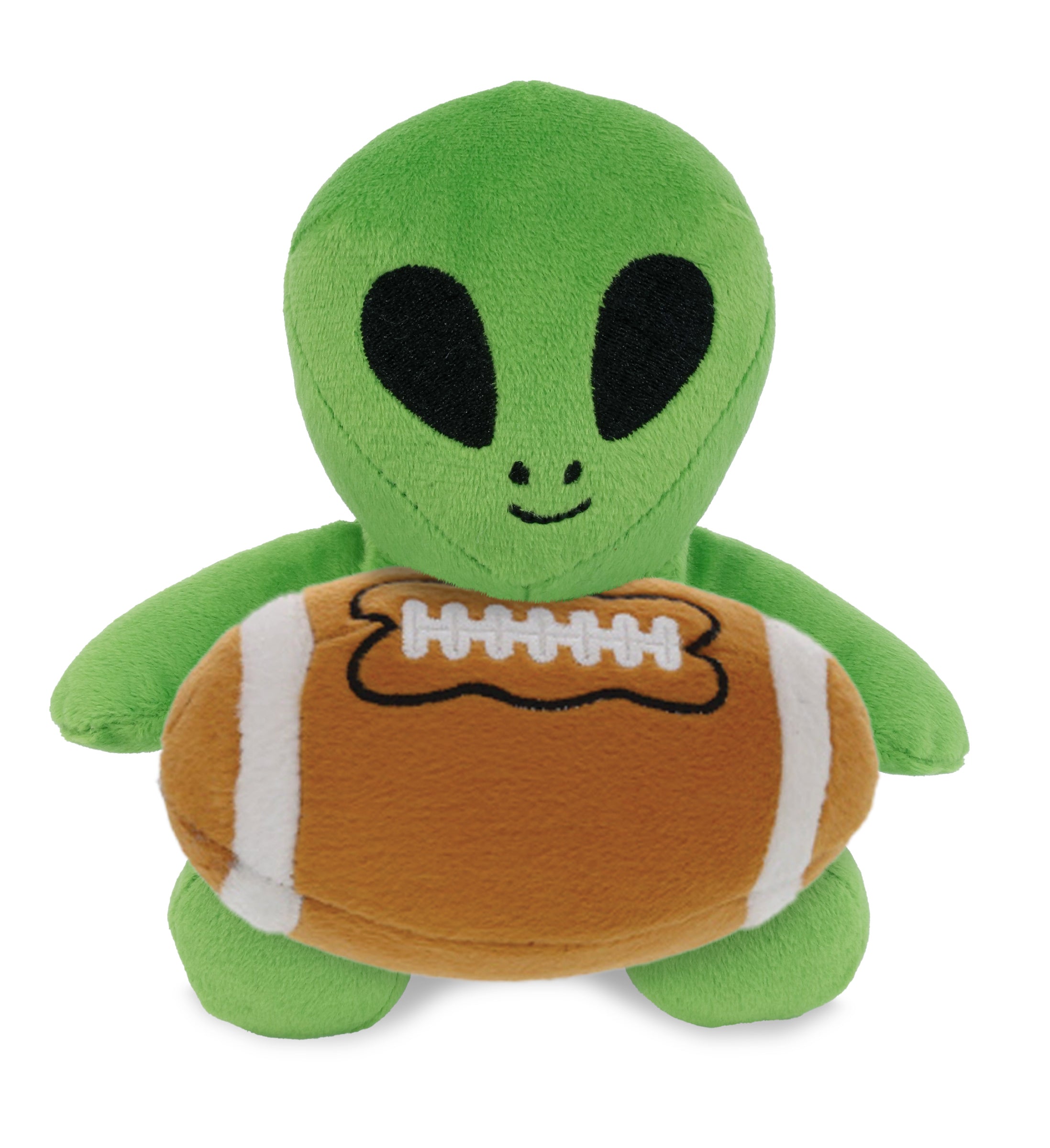 6" PLUSH - SPACE ALIEN WITH FOOTBALL PLUSH