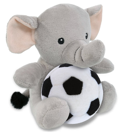 6" PLUSH - ELEPHANT WITH SOCCER PLUSH