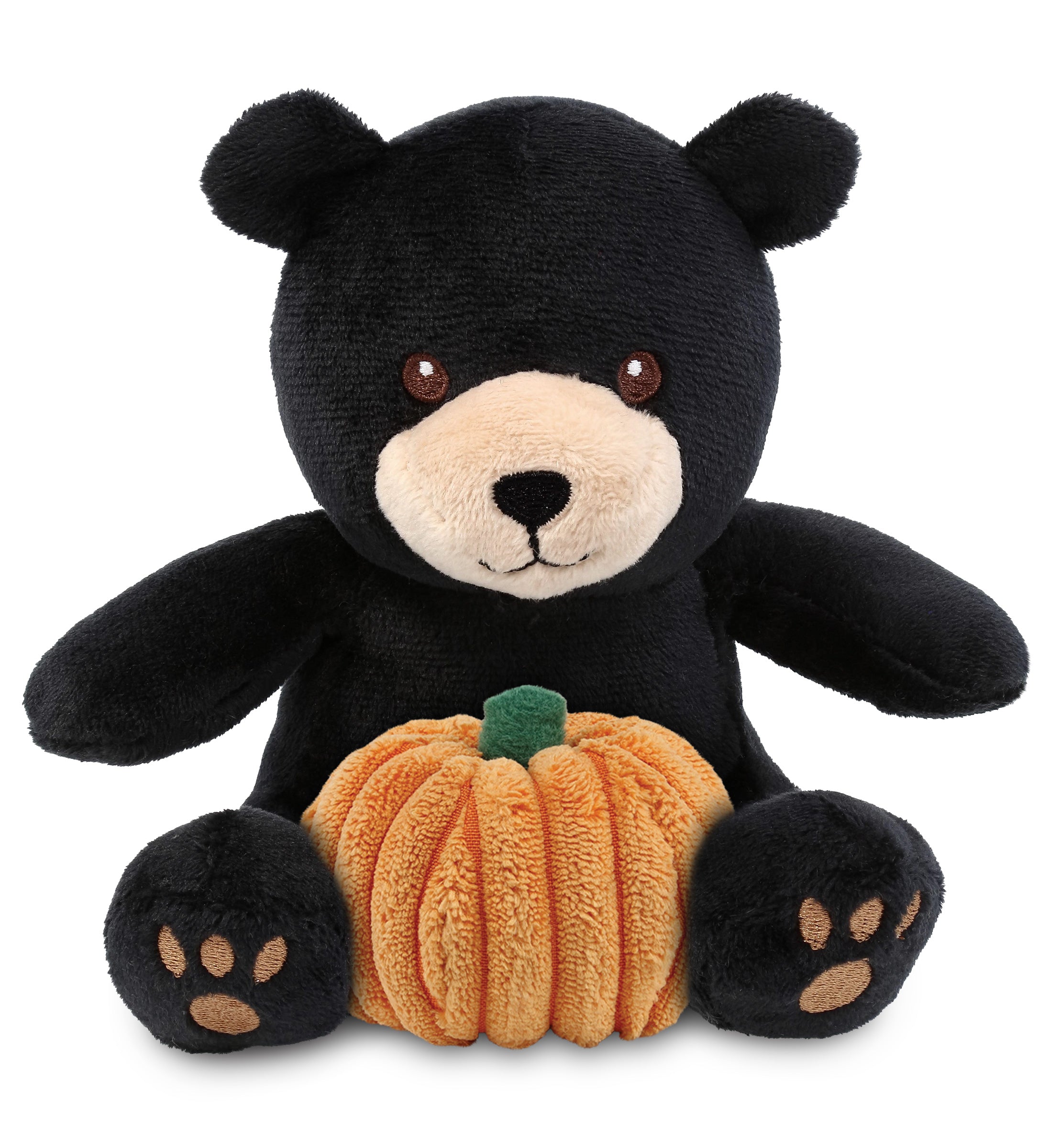 PLUSH PUMPKIN - 6" PLUSH - BLACK BEAR