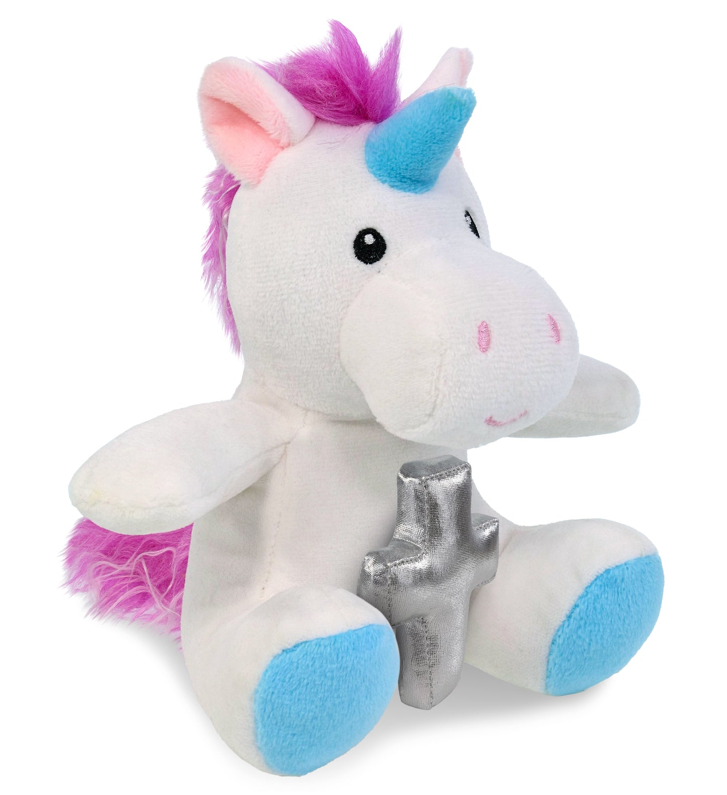 PLUSH CROSS - 6" PLUSH - UNICORN