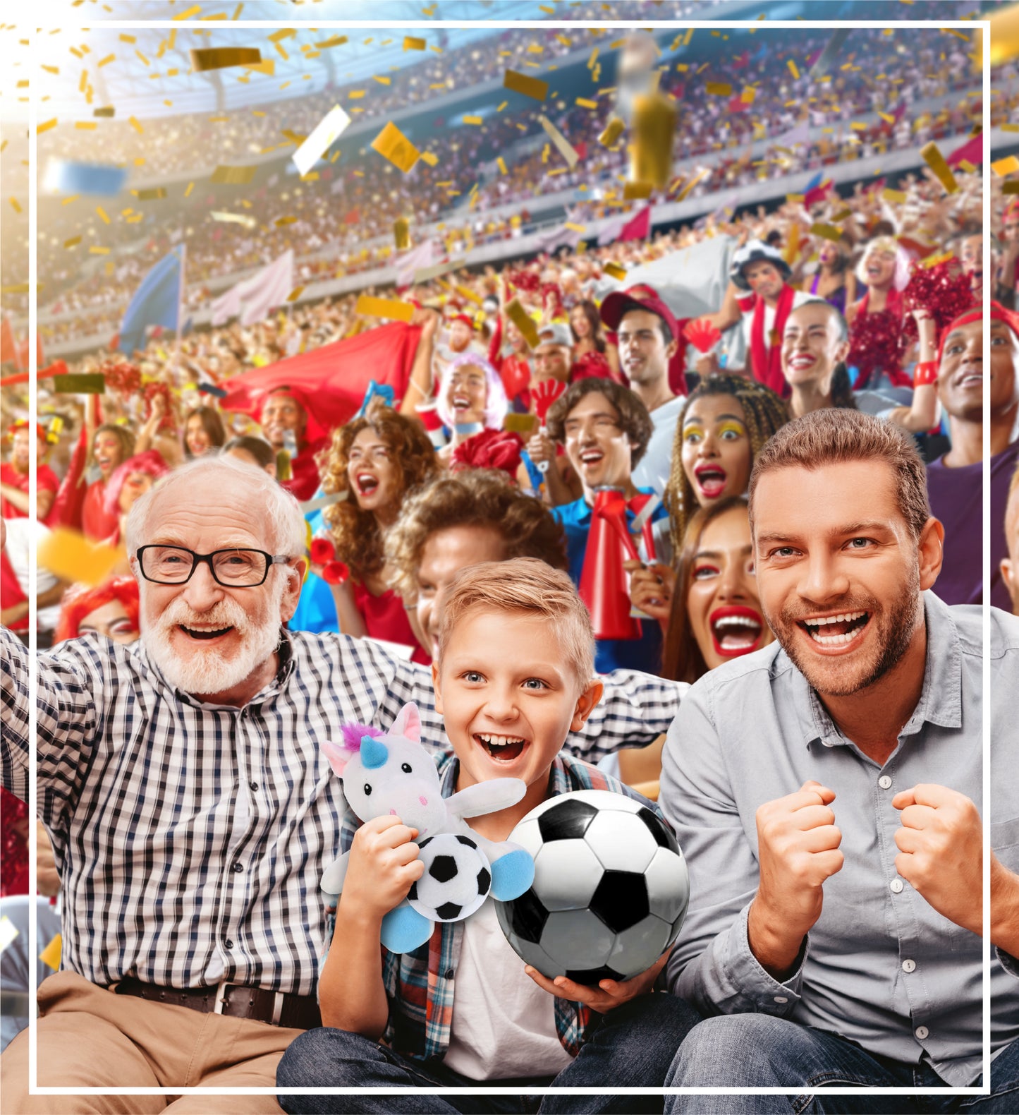 6" PLUSH - UNICORN WITH SOCCER PLUSH