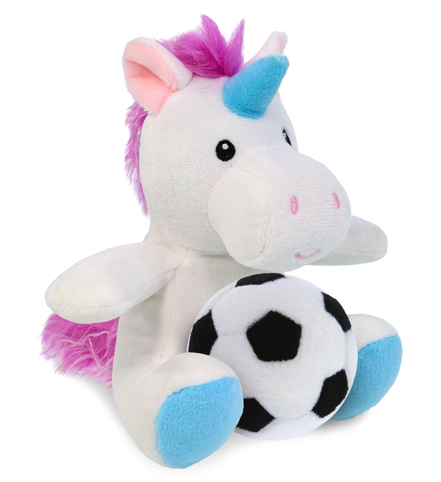 6" PLUSH - UNICORN WITH SOCCER PLUSH