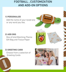 6" PLUSH - SEA TURTLE WITH FOOTBALL PLUSH