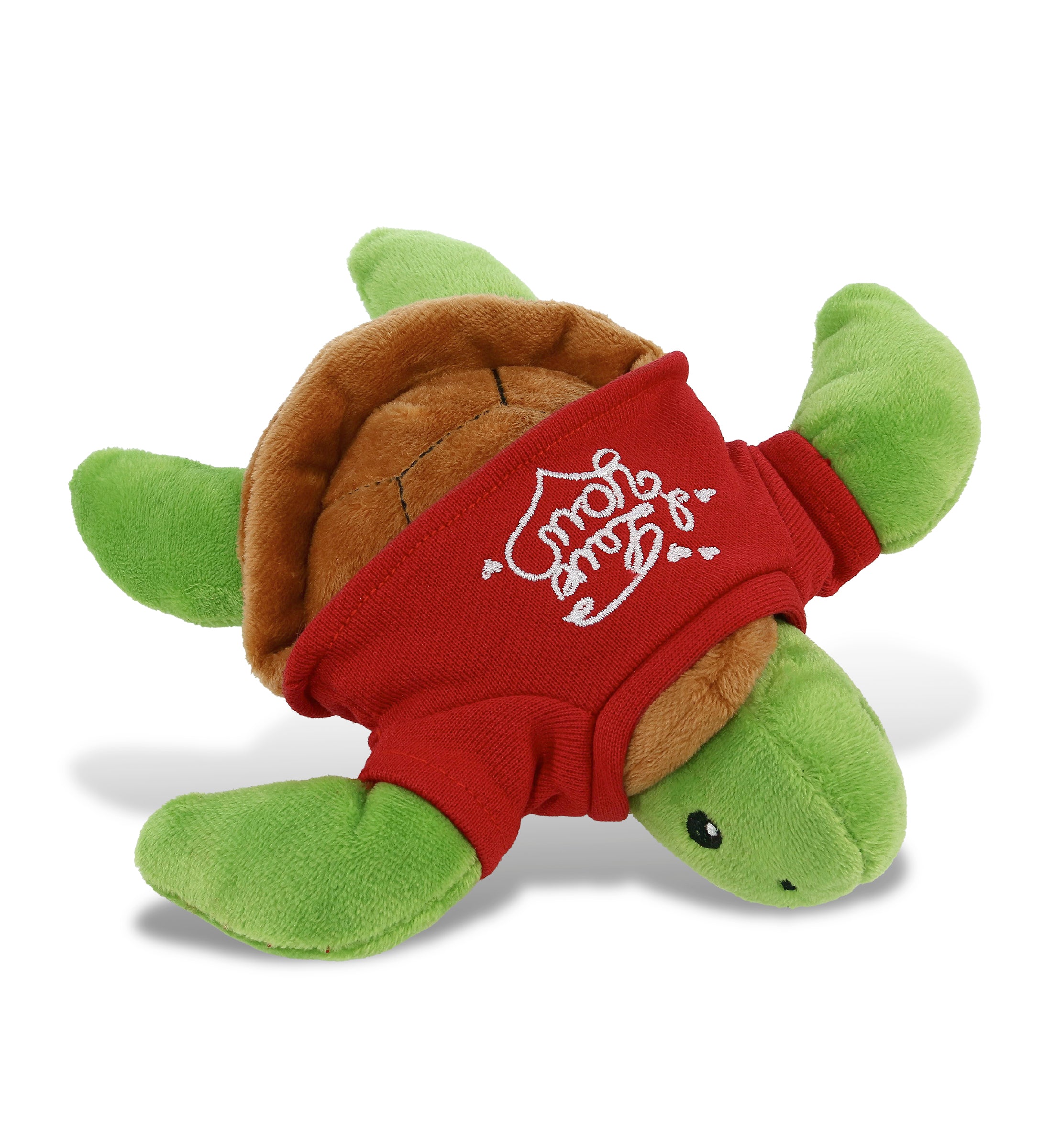 PLUSH I LOVE YOU RED SHIRT- 6" PLUSH - SEA TURTLE