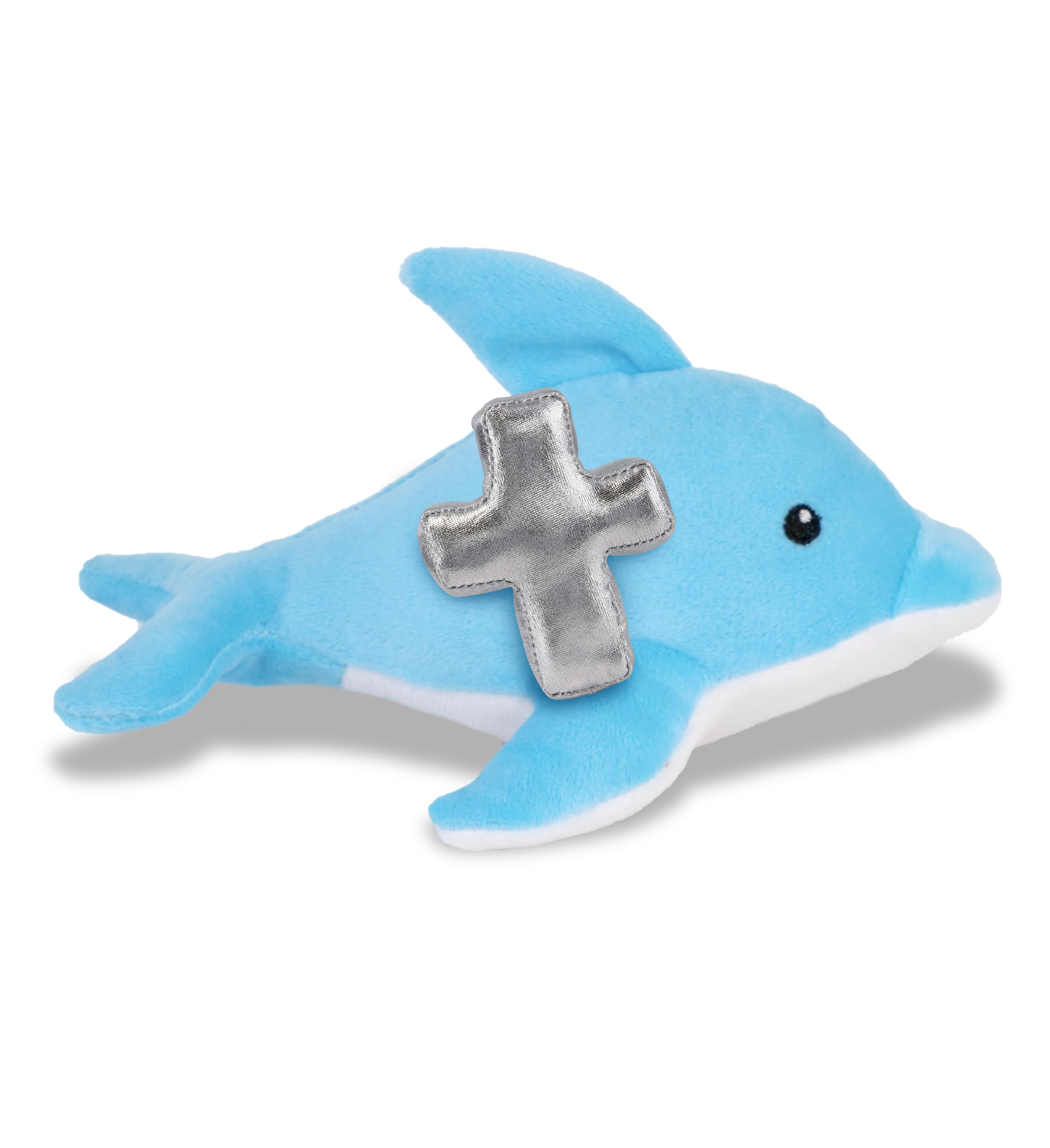 PLUSH CROSS - 6" PLUSH - DOLPHIN