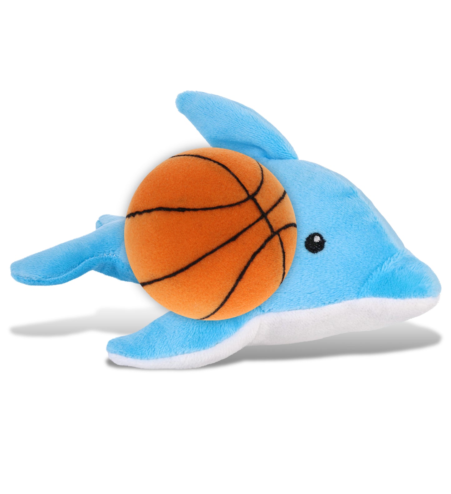 PLUSH BASKETBALL - 6" PLUSH - DOLPHIN
