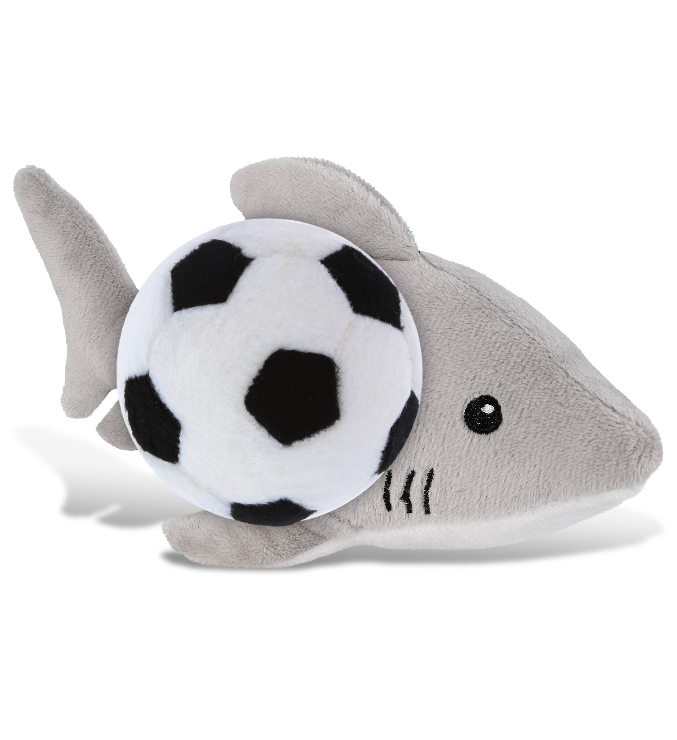 6" PLUSH - SHARK WITH SOCCER PLUSH