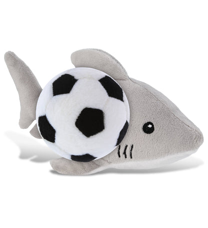 6" PLUSH - SHARK WITH SOCCER PLUSH