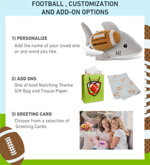 6" PLUSH - SHARK WITH FOOTBALL PLUSH