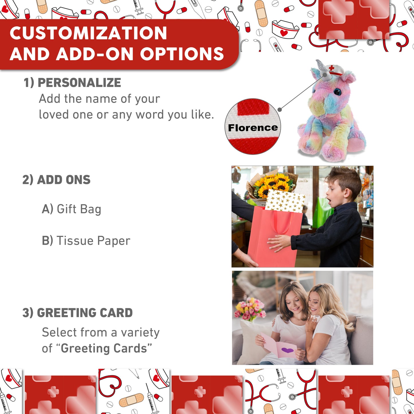 SUPER-SOFT PLUSH - FLOPPY RAINBOW UNICORN NURSE