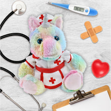 SUPER-SOFT PLUSH - SITTING RAINBOW UNICORN NURSE