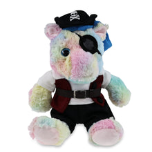 SUPER-SOFT PLUSH - SITTING RAINBOW UNICORN PIRATE DRESS UP