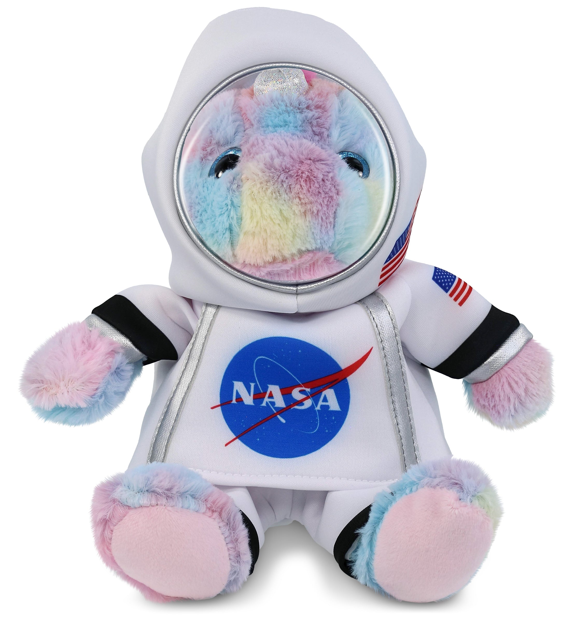 PLUSH ASTRONAUT - SUPER-SOFT PLUSH - SITTING RAINBOW UNICORN