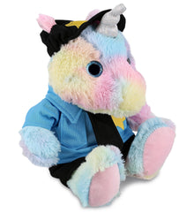 PLUSH POLICE - SUPER-SOFT PLUSH - SITTING RAINBOW UNICORN