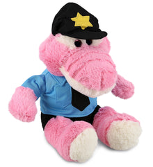 PLUSH POLICE - SUPER-SOFT PLUSH - SITTING PINK ALLIGATOR