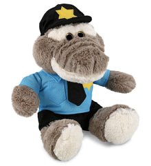 PLUSH POLICE - SUPER-SOFT PLUSH - SITTING GREY ALLIGATOR