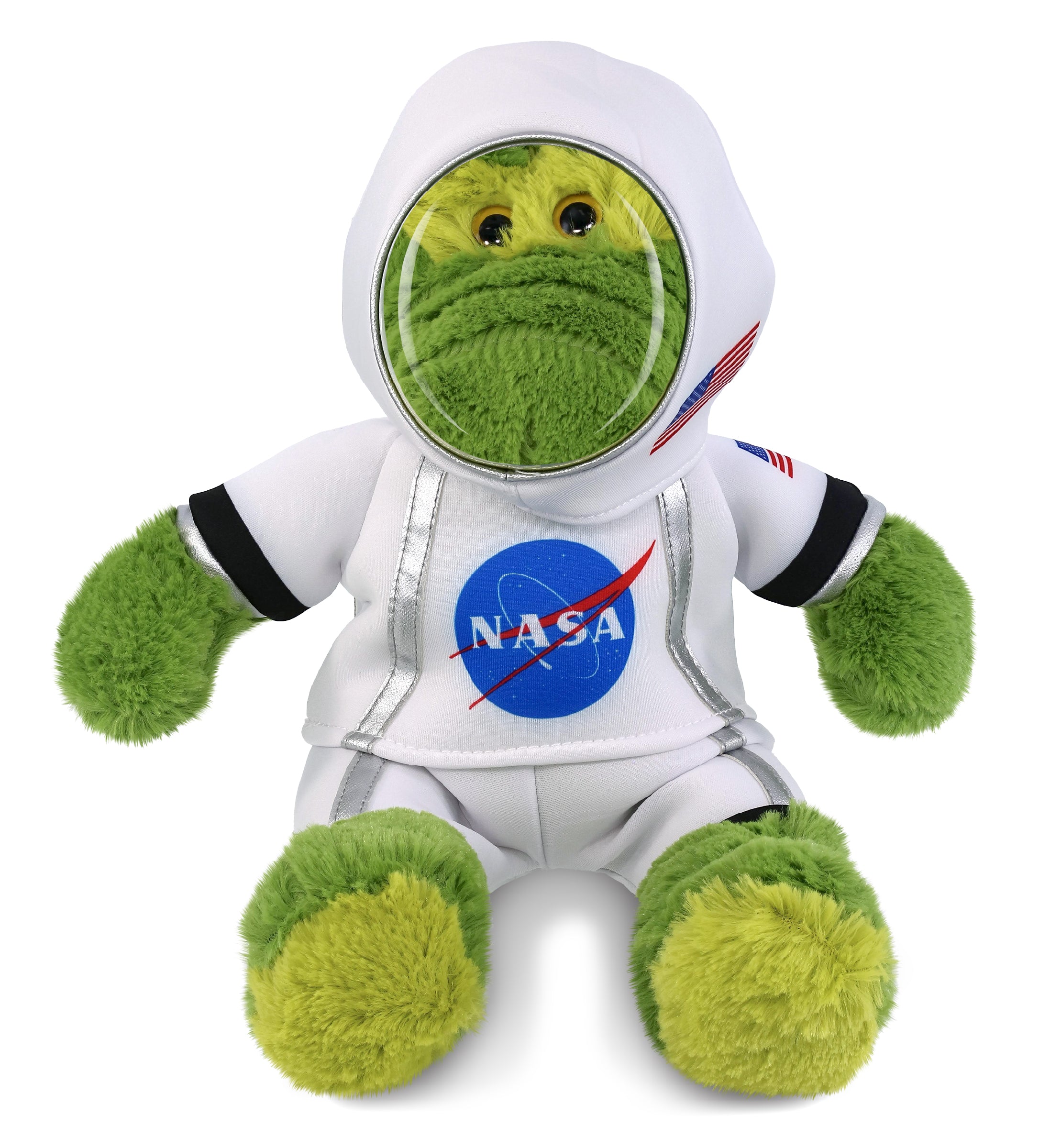 PLUSH ASTRONAUT - SUPER-SOFT PLUSH - SITTING GREEN ALLIGATOR