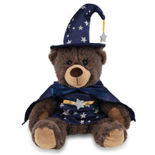 SUPER SOFT PLUSH WITH RED PLAID HOODIE - BROWN BEAR WITH WIZARD DRESS UP