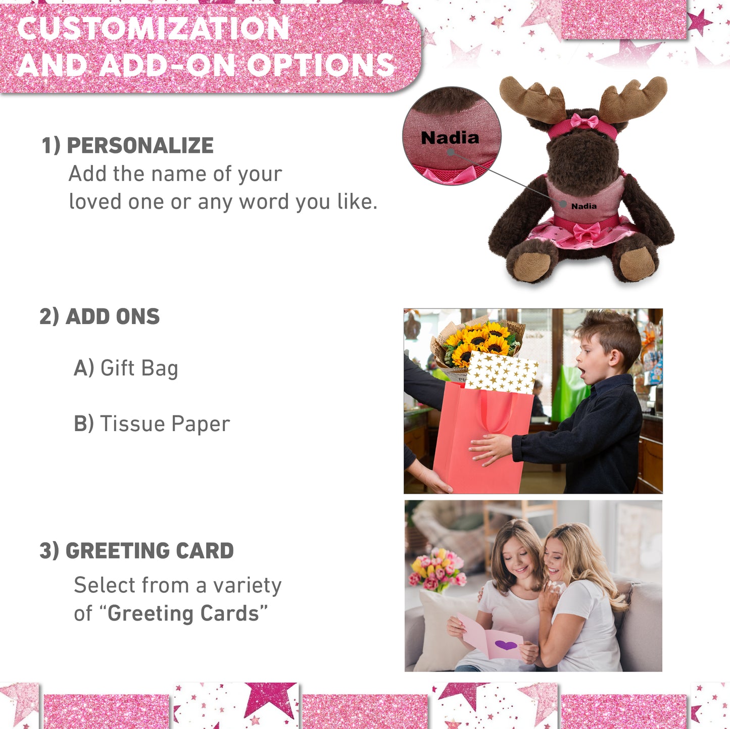 SUPER SOFT PLUSH WITH RED PLAID HOODIE - MOOSE BALLERINA