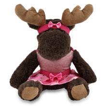 SUPER SOFT PLUSH WITH RED PLAID HOODIE - MOOSE BALLERINA