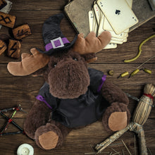 SUPER SOFT PLUSH WITH RED PLAID HOODIE - MOOSE WITCH