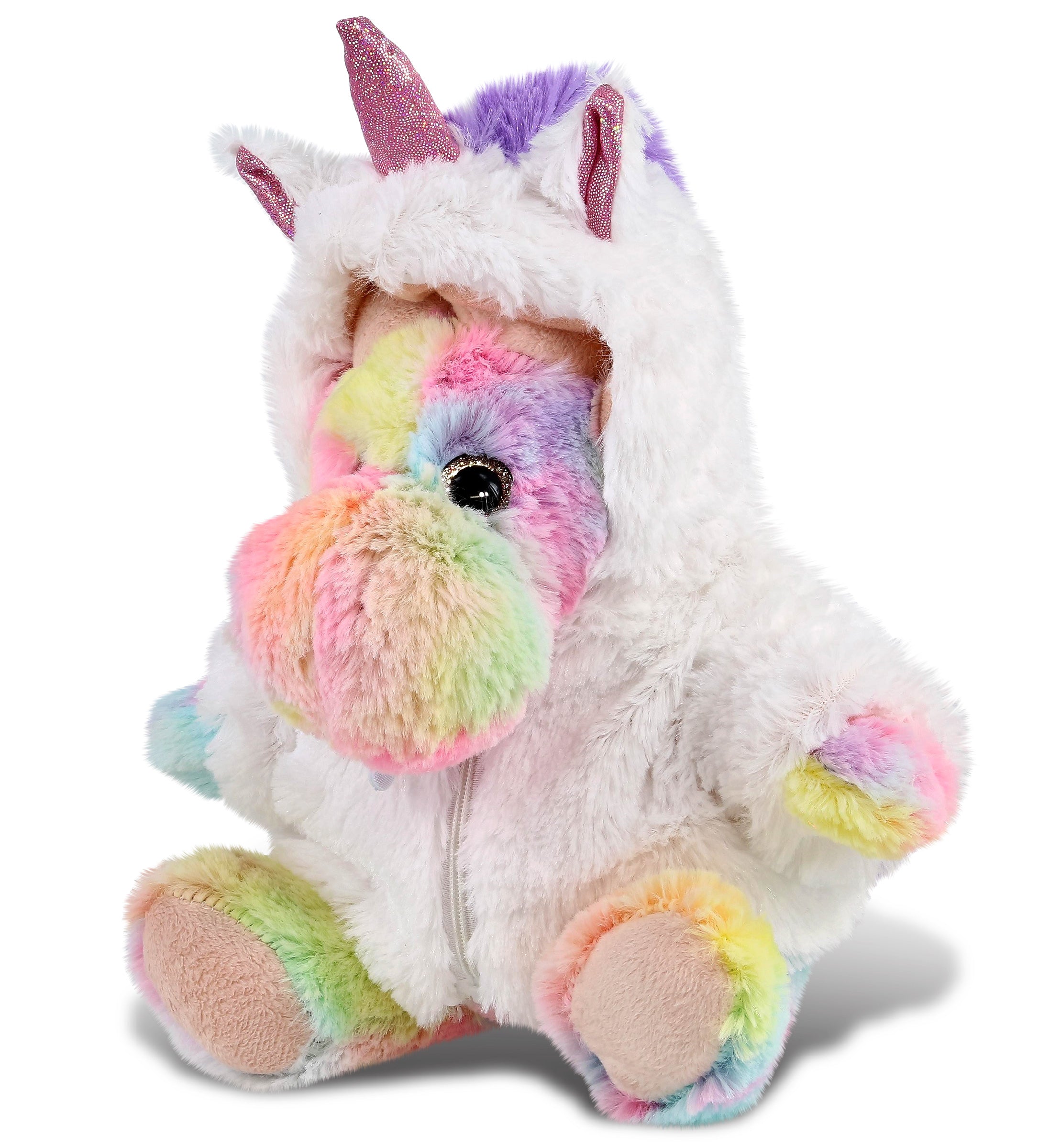 PLUSH UNICORN - SUPER-SOFT PLUSH - RAINBOW MOOSE 9"