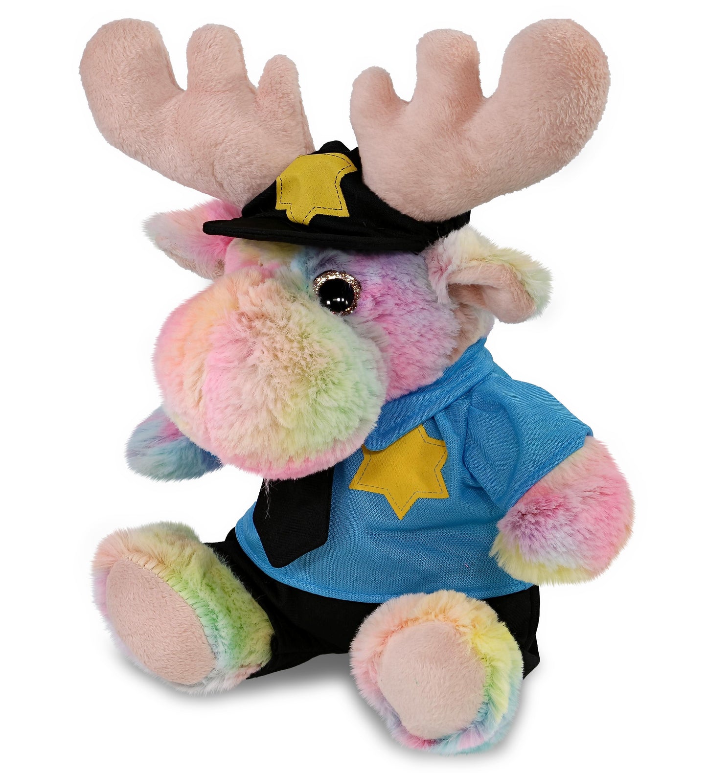 PLUSH POLICE - SUPER-SOFT PLUSH - RAINBOW MOOSE 9"