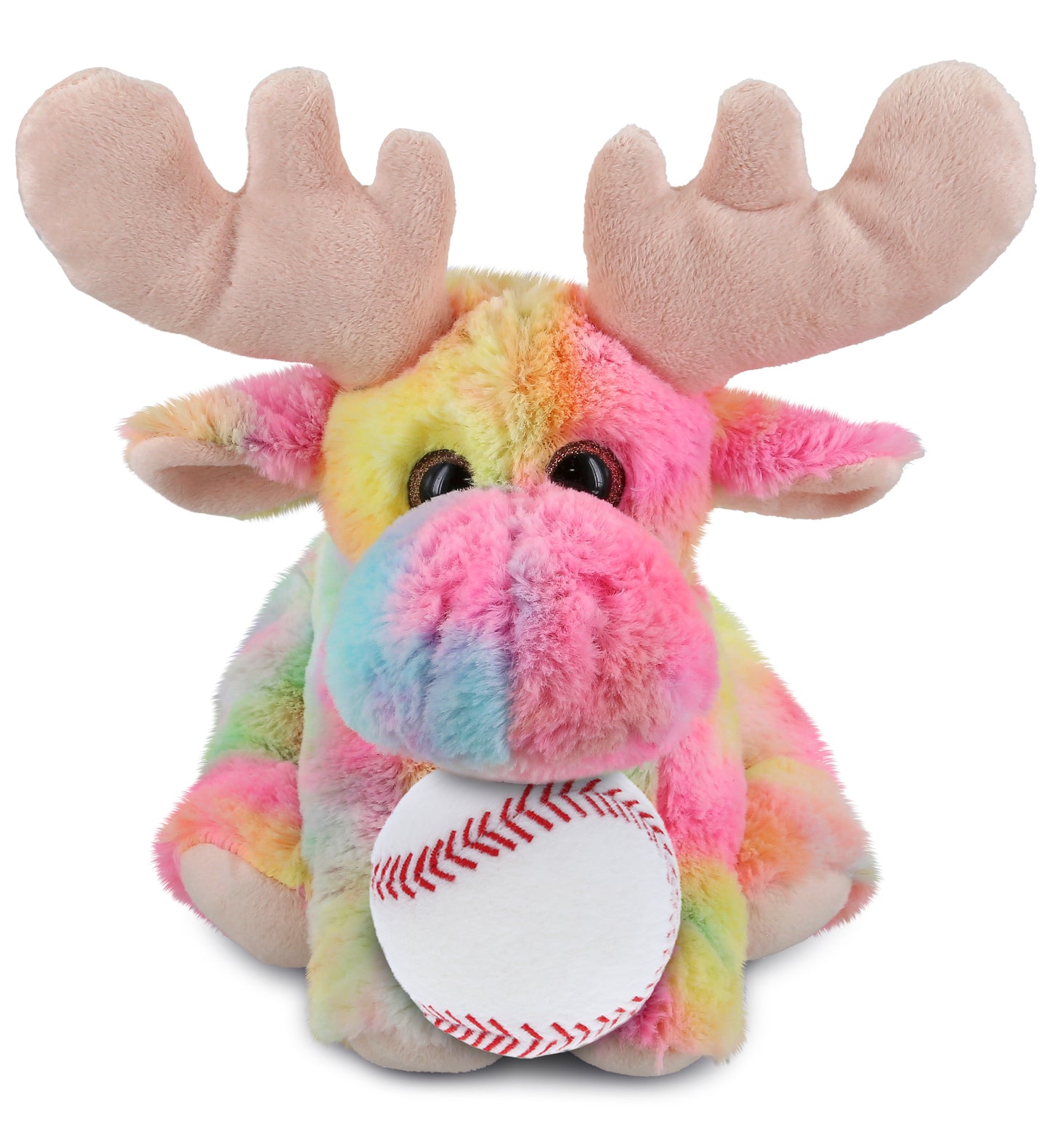 PLUSH BASEBALL - SUPER-SOFT PLUSH - RAINBOW FLOPPY MOOSE 9"