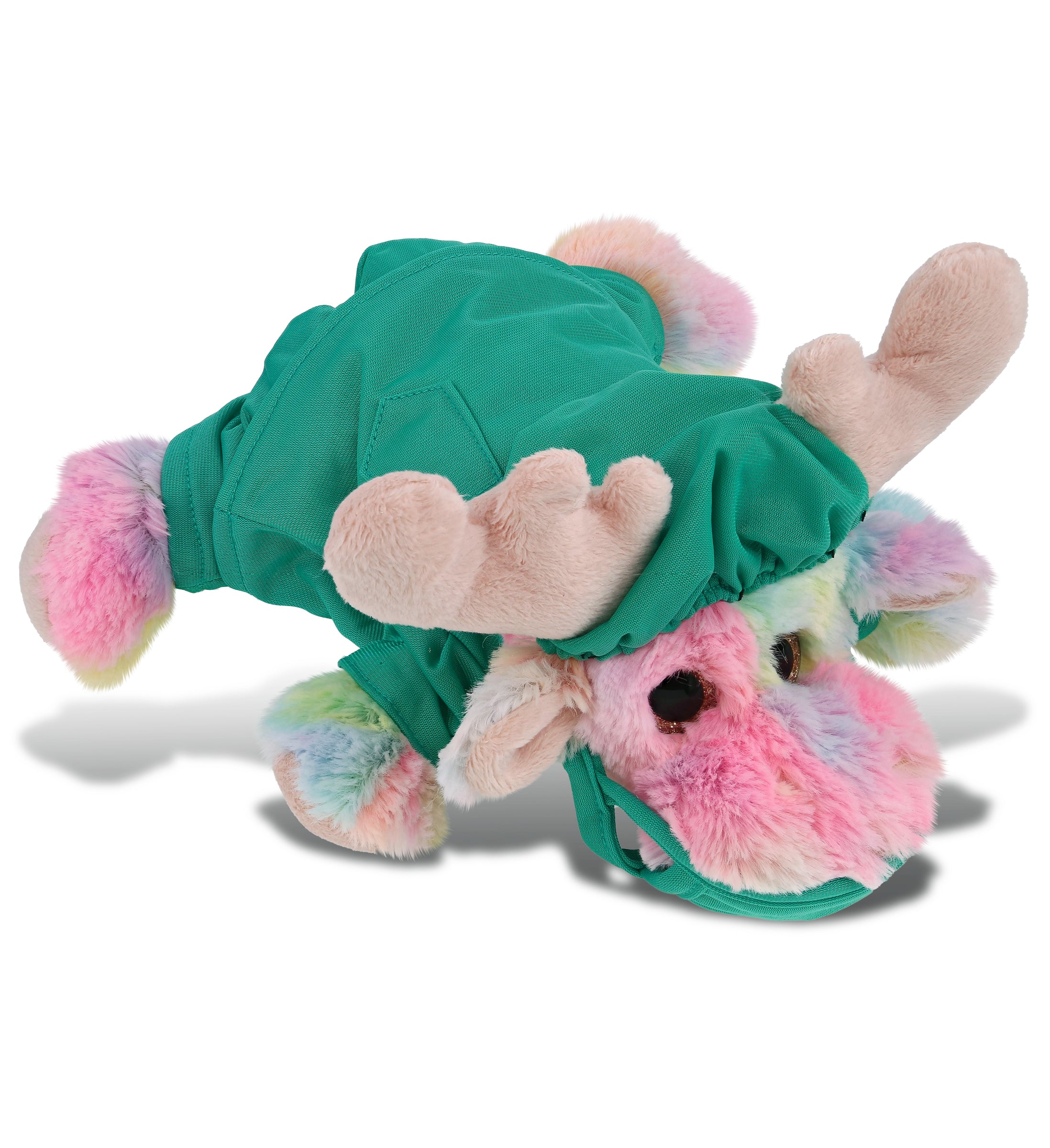 PLUSH DOCTOR - SUPER-SOFT PLUSH - RAINBOW LYING MOOSE 9.5"