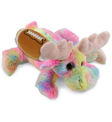 SUPER-SOFT PLUSH - RAINBOW LYING MOOSE 9.5" WITH FOOTBALL PLUSH