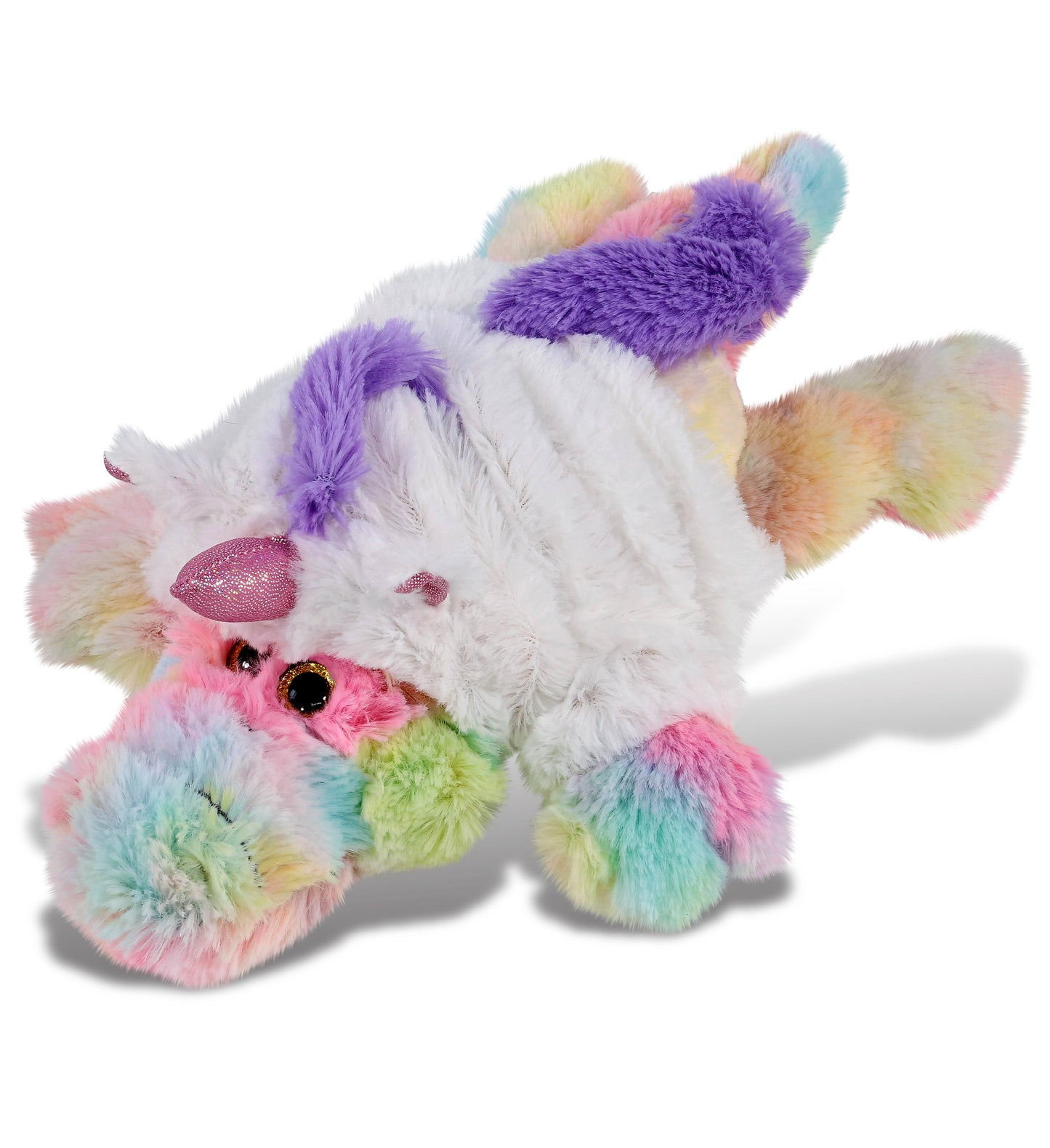 PLUSH UNICORN - SUPER-SOFT PLUSH - RAINBOW ALLIGATOR SMALL 12"