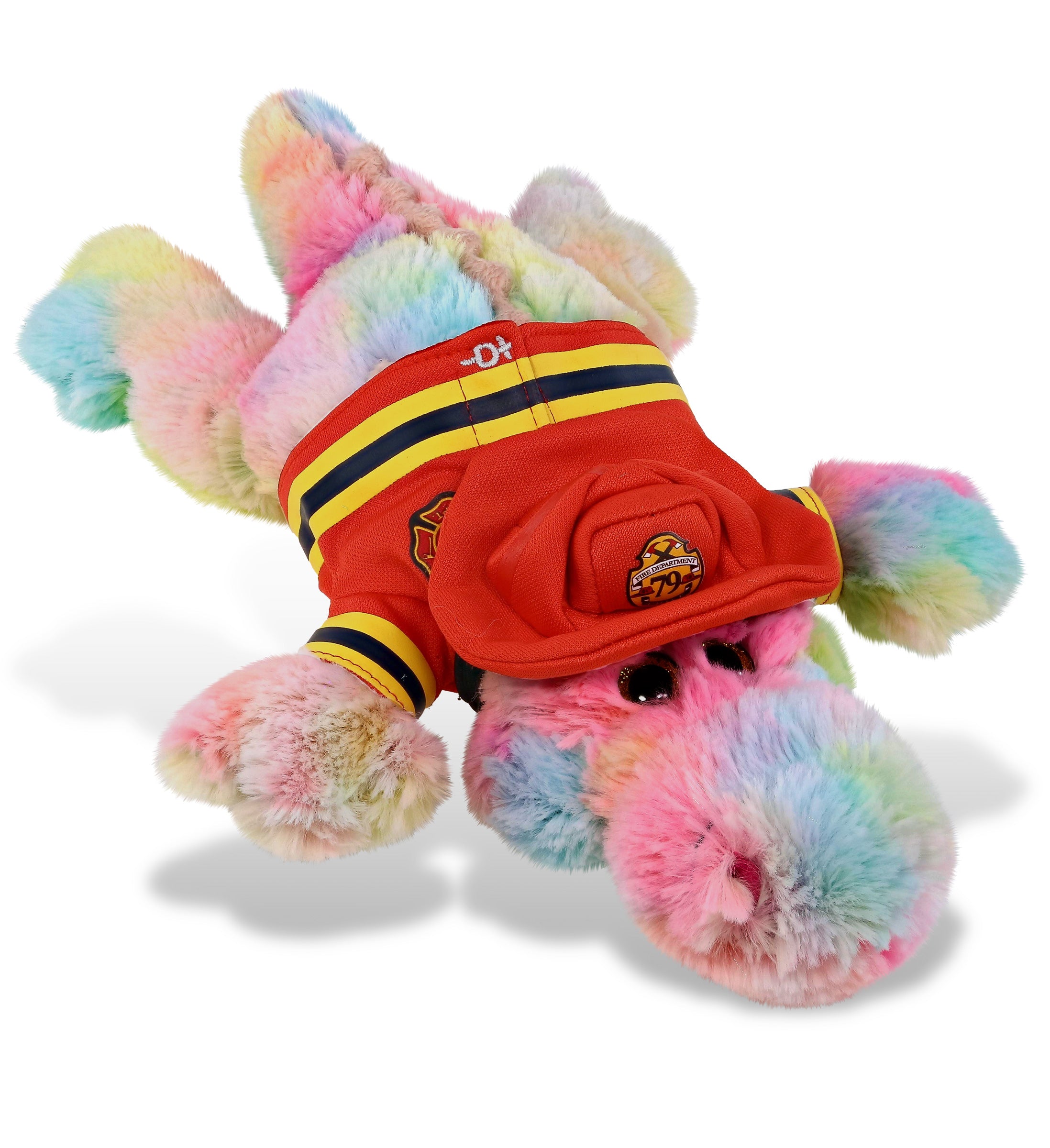 PLUSH FIREMAN - SUPER-SOFT PLUSH - RAINBOW ALLIGATOR SMALL 12"