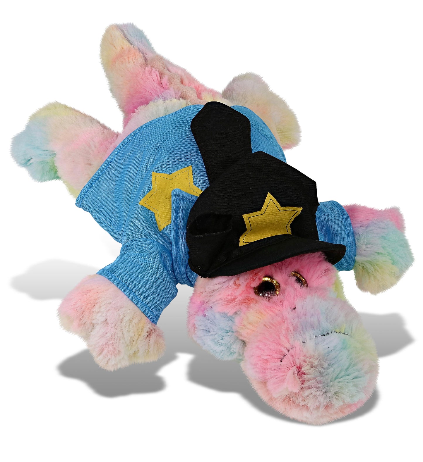 PLUSH POLICE - SUPER-SOFT PLUSH - RAINBOW ALLIGATOR SMALL 12"