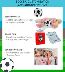 SUPER-SOFT PLUSH - RAINBOW ALLIGATOR SMALL 12" WITH SOCCER PLUSH