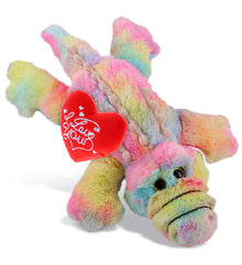 PLUSH I LOVE YOU RED HEART - SUPER-SOFT PLUSH - RAINBOW ALLIGATOR SMALL 12"