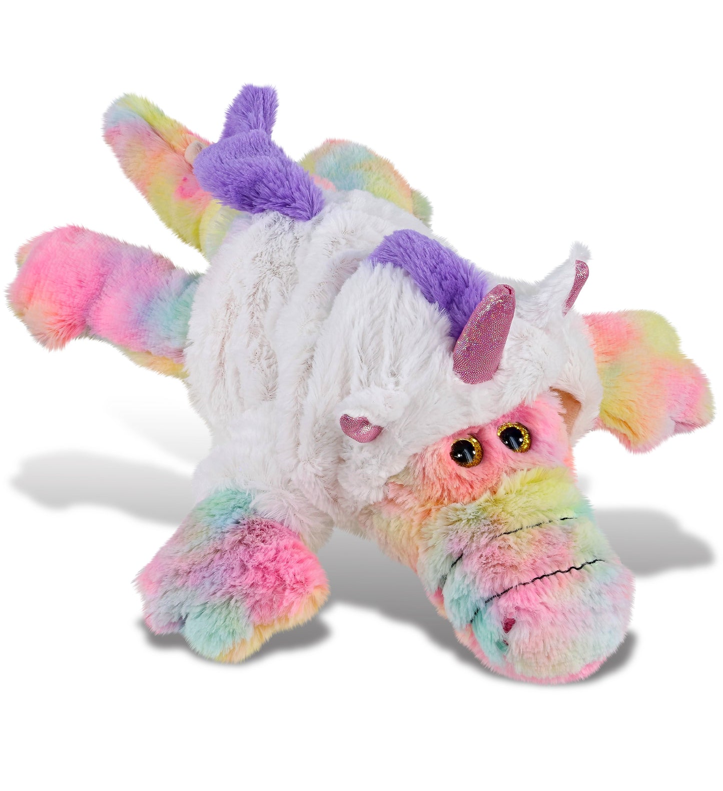 PLUSH UNICORN - SUPER-SOFT PLUSH - RAINBOW ALLIGATOR LARGE 17"
