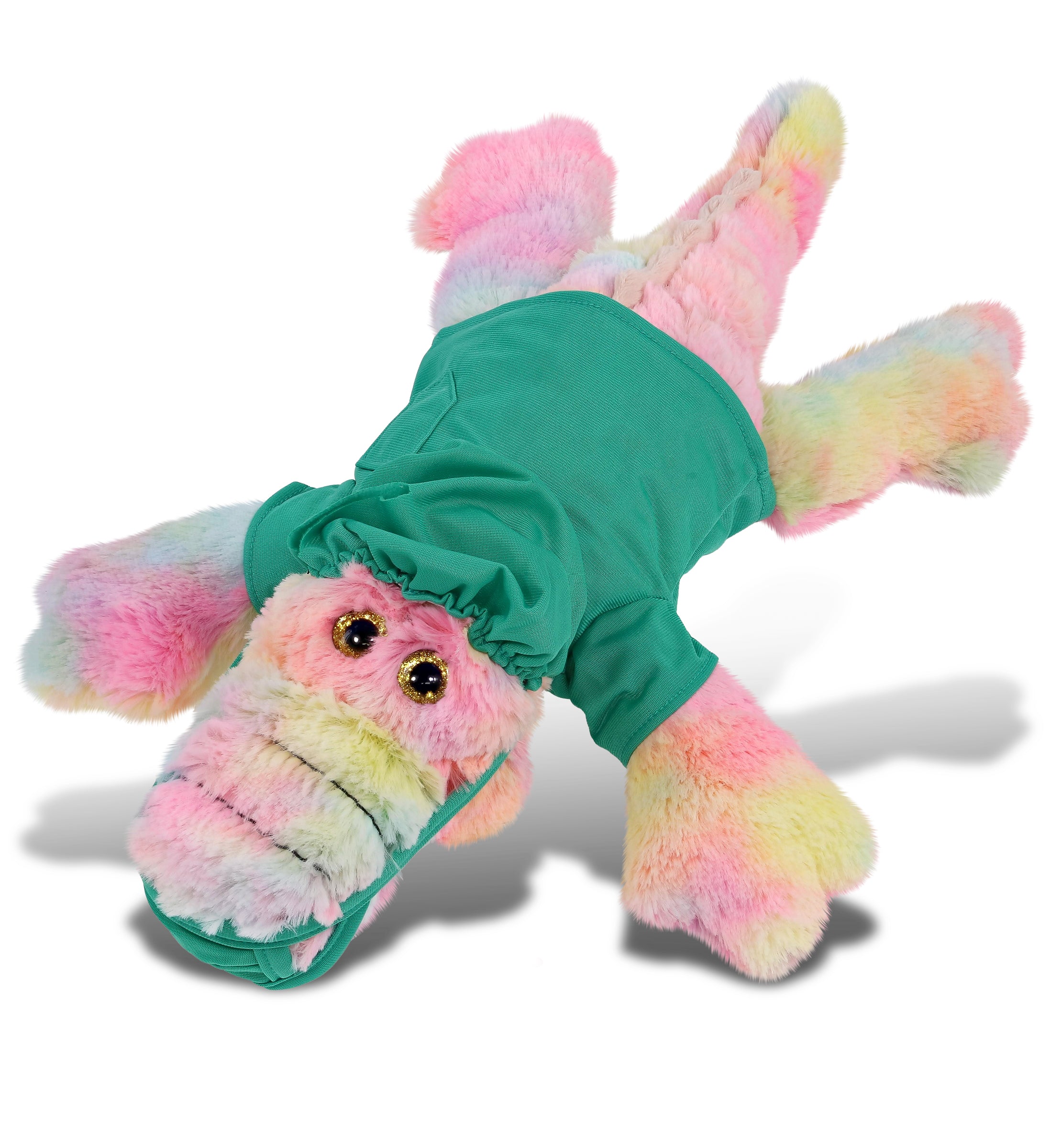 PLUSH DOCTOR - SUPER-SOFT PLUSH - RAINBOW ALLIGATOR LARGE 17"