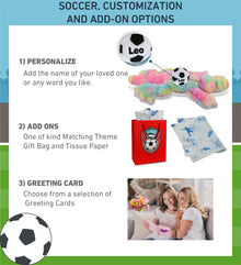 SUPER-SOFT PLUSH - RAINBOW ALLIGATOR LARGE 17" WITH SOCCER PLUSH