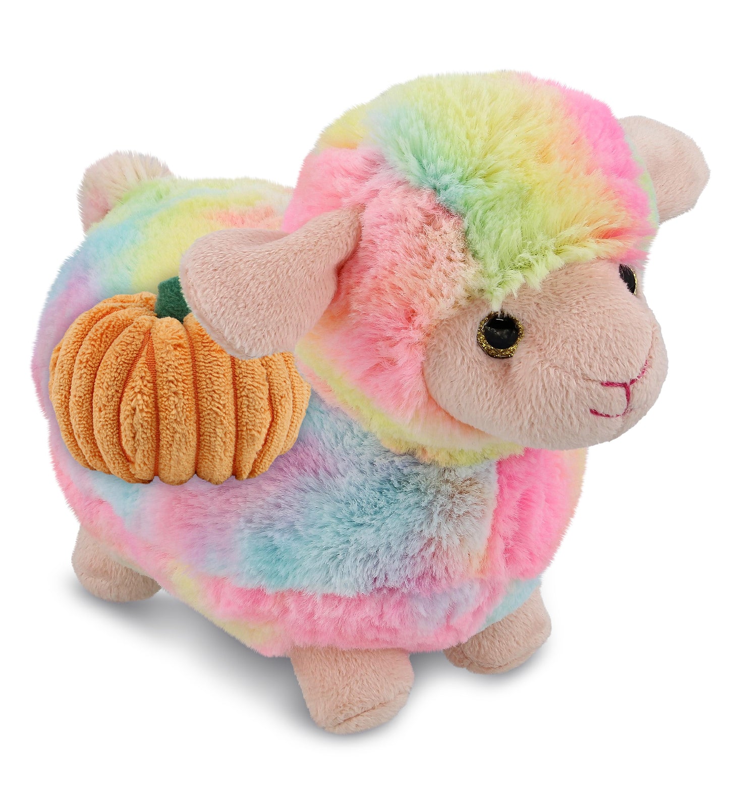 PLUSH PUMPKIN - SUPER-SOFT PLUSH - RAINBOW SHEEP 7"
