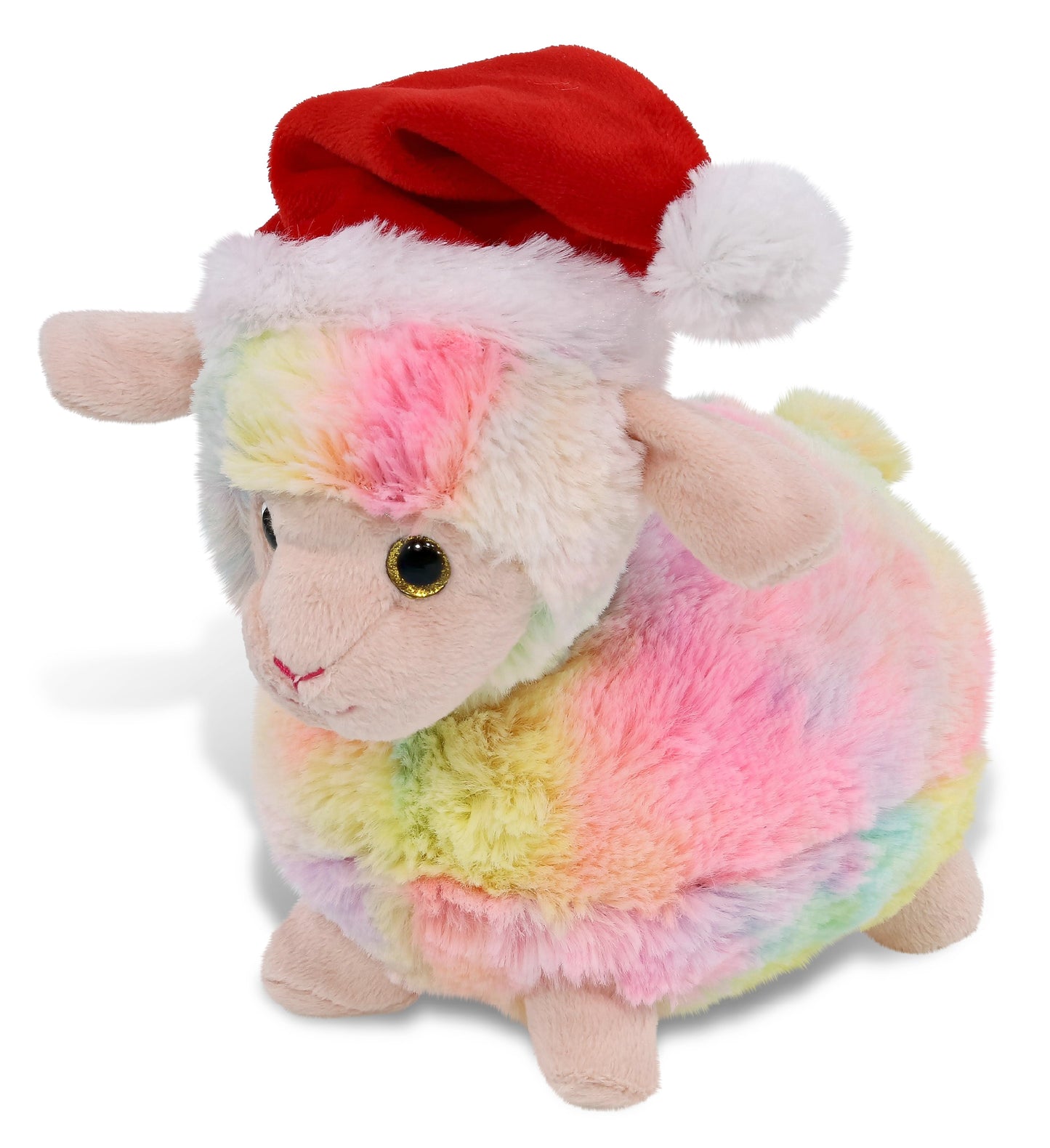 PLUSH SANTA - SUPER-SOFT PLUSH - RAINBOW SHEEP 7"