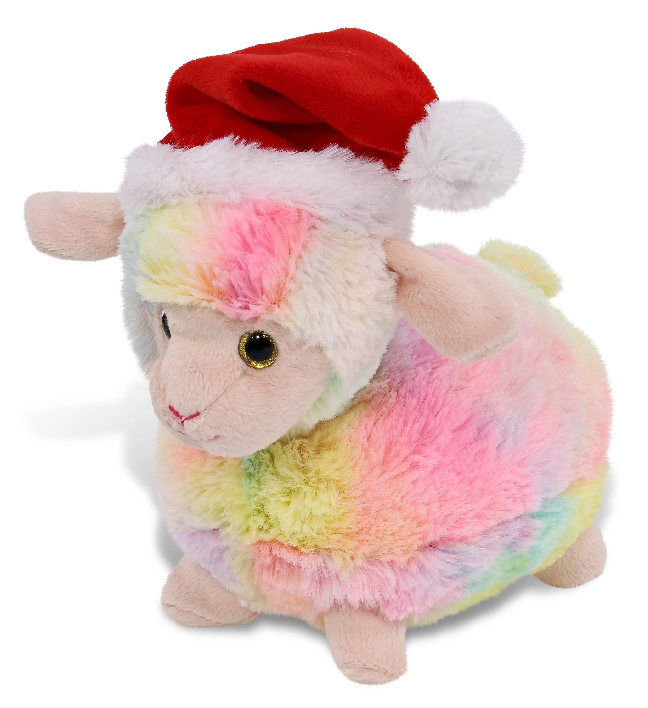 PLUSH SANTA - SUPER-SOFT PLUSH - RAINBOW SHEEP 7"