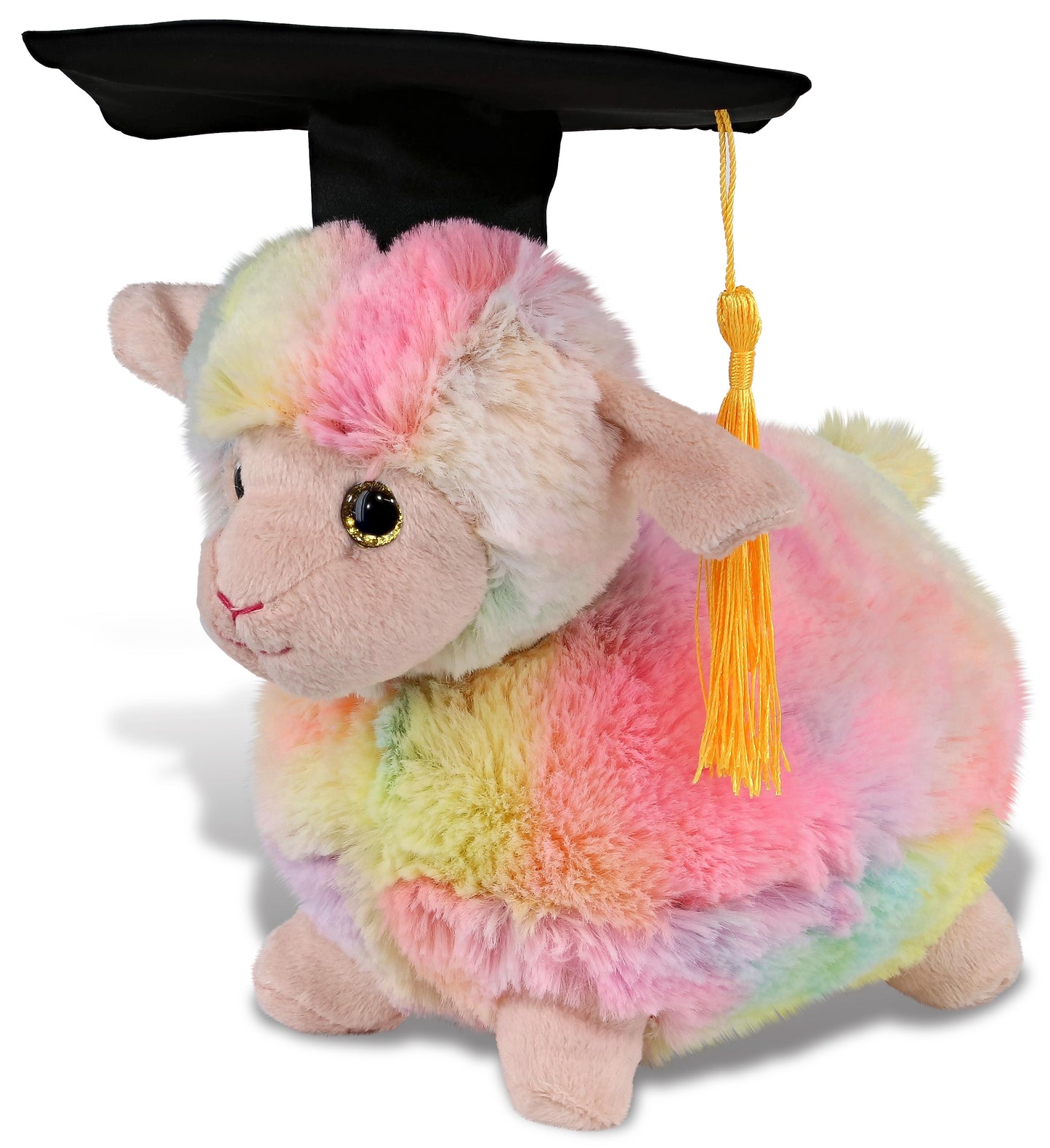 PLUSH GRADUATION - SUPER-SOFT PLUSH - RAINBOW SHEEP 7"