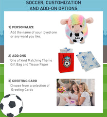 SUPER-SOFT PLUSH - RAINBOW SHEEP 7" WITH SOCCER PLUSH