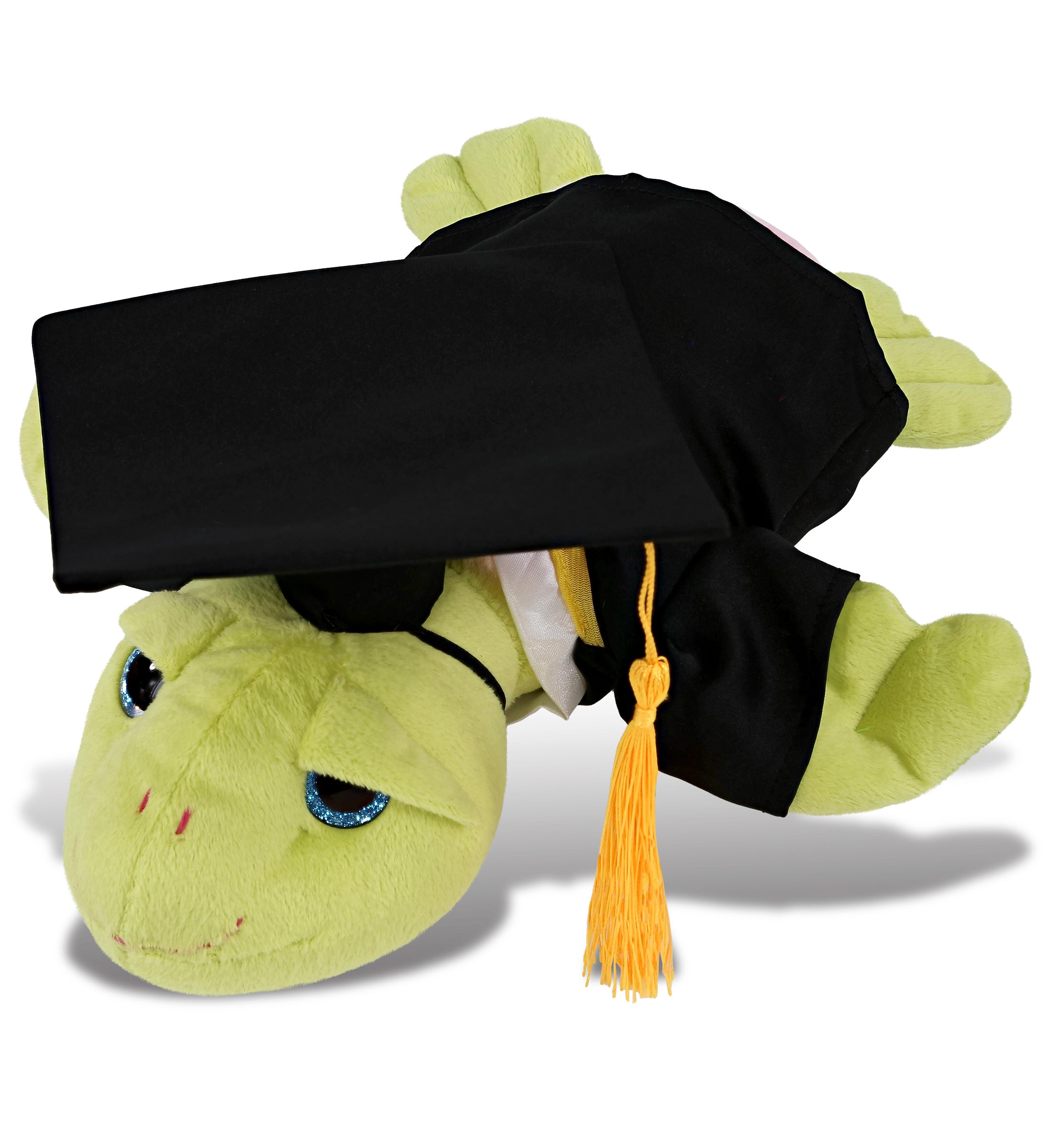 PLUSH GRADUATION - SUPER-SOFT PLUSH - RAINBOW GREEN SEA TURTLE 10"