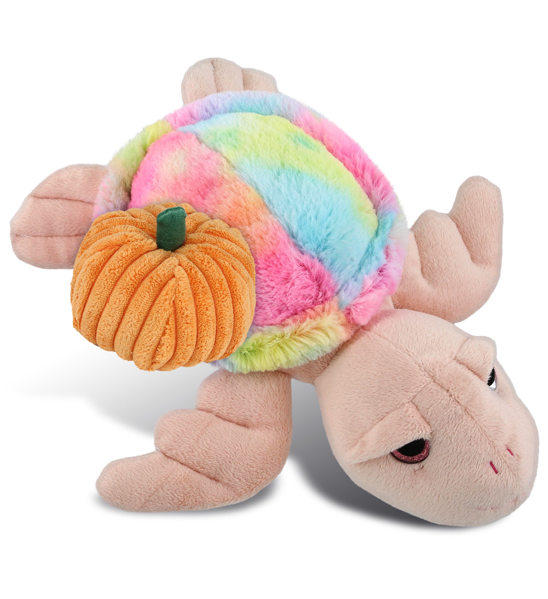PLUSH PUMPKIN - SUPER-SOFT PLUSH - RAINBOW PINK SEA TURTLE 10"