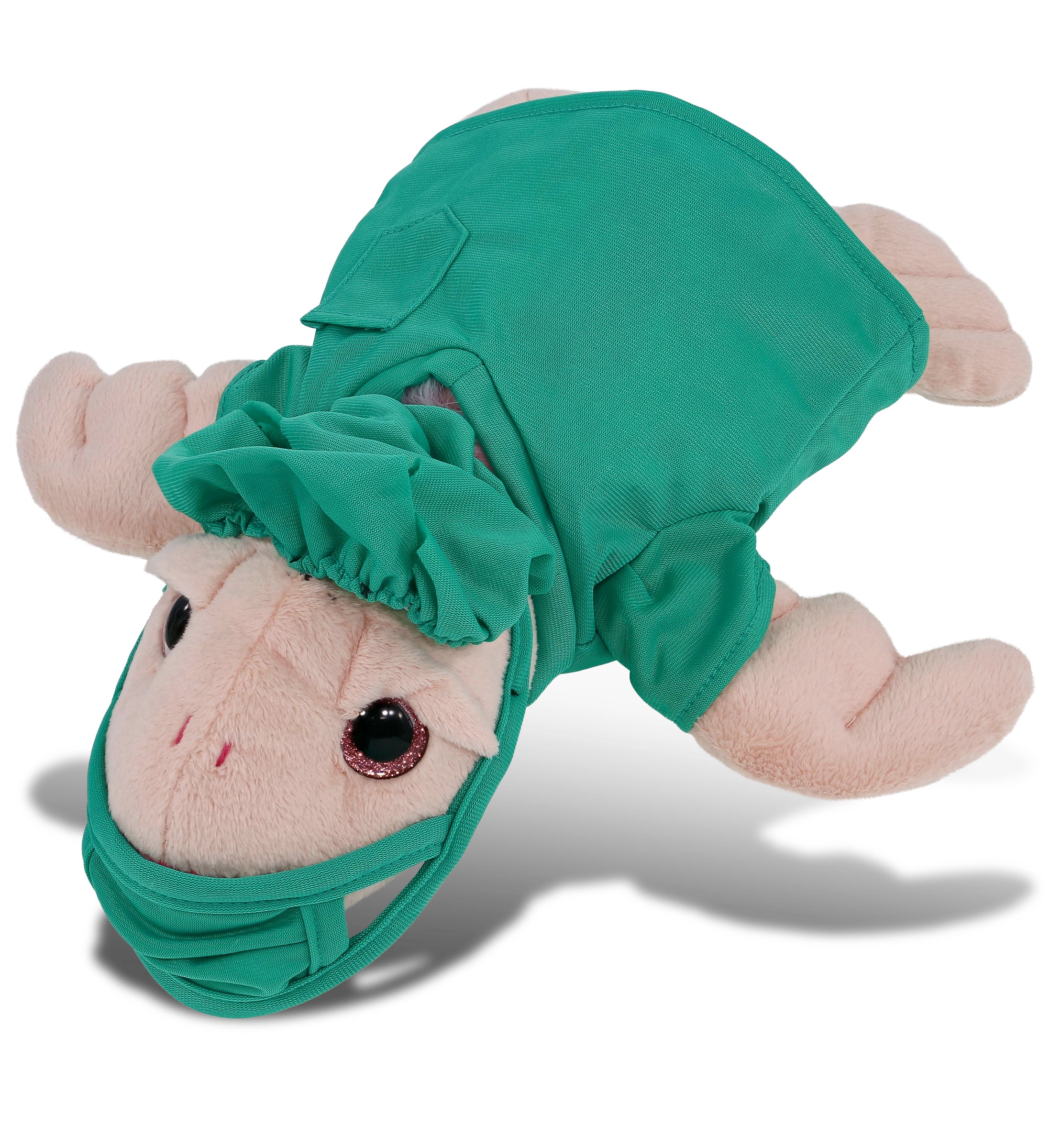 PLUSH DOCTOR - SUPER-SOFT PLUSH - RAINBOW PINK SEA TURTLE 10"