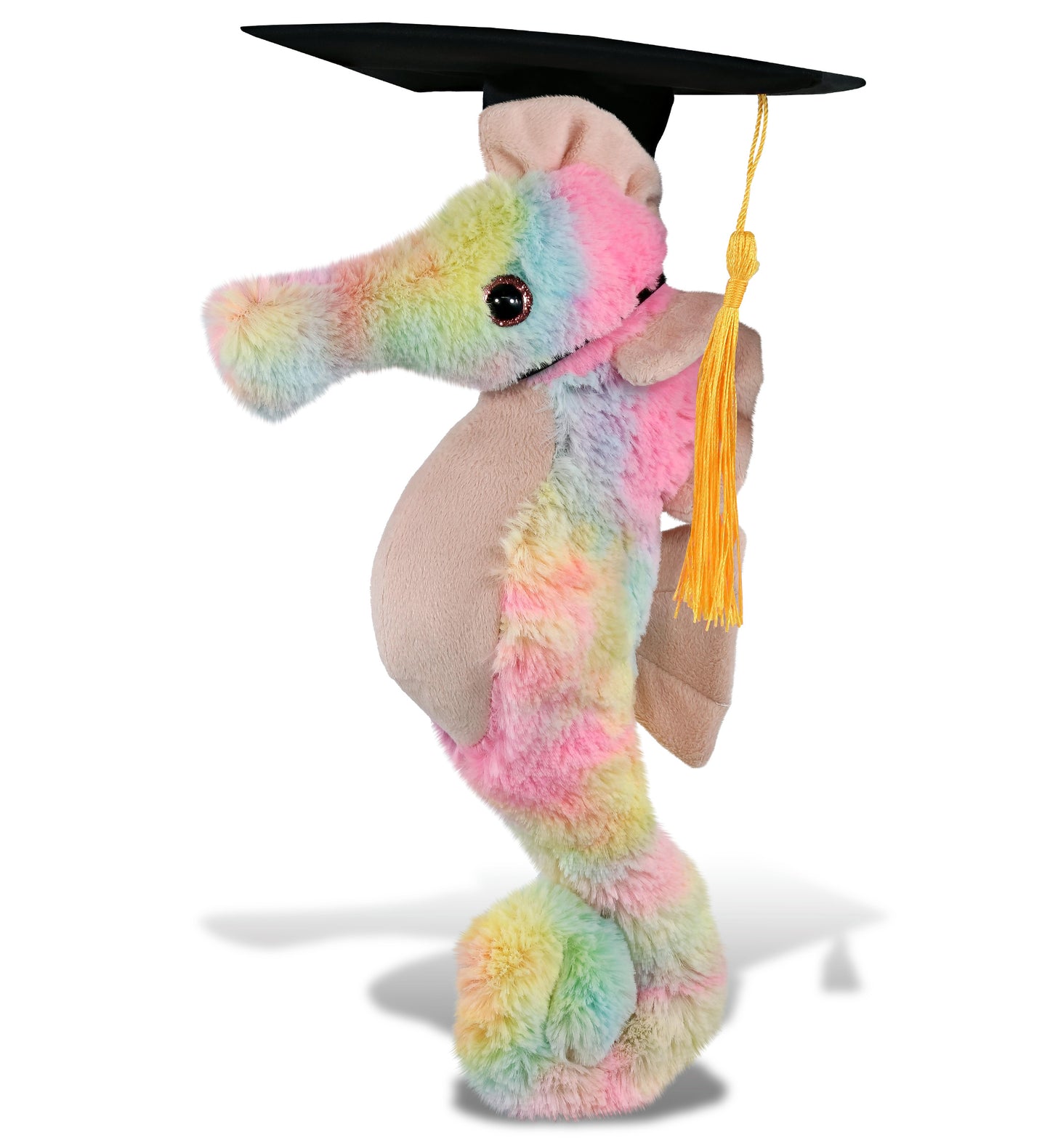 PLUSH GRADUATION - SUPER-SOFT PLUSH - RAINBOW SEAHORSE 15"